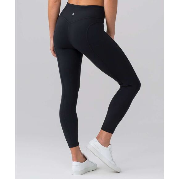 Lululemon Black Nulu Pushing Limit 7/8 Tight Leggings - Size 4 - Picture 6 of 9